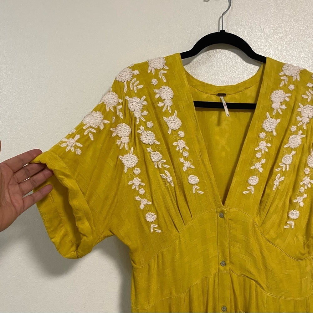 Free People Love to Love You Self-Tie Dress Size Medium - Picture 8 of 15